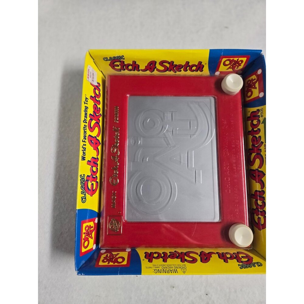 Classic Etch A Sketch Red Drawing Toy By Ohio Art‎ # 505 From 2001